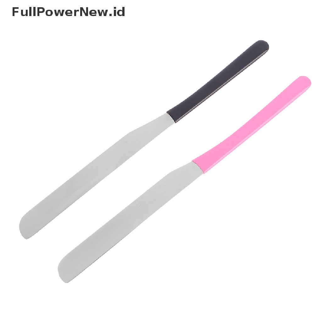 Power Stainless Steel Makeup Toning Spatula Mixing Stick Foundation Alat Pencampur Krim ID