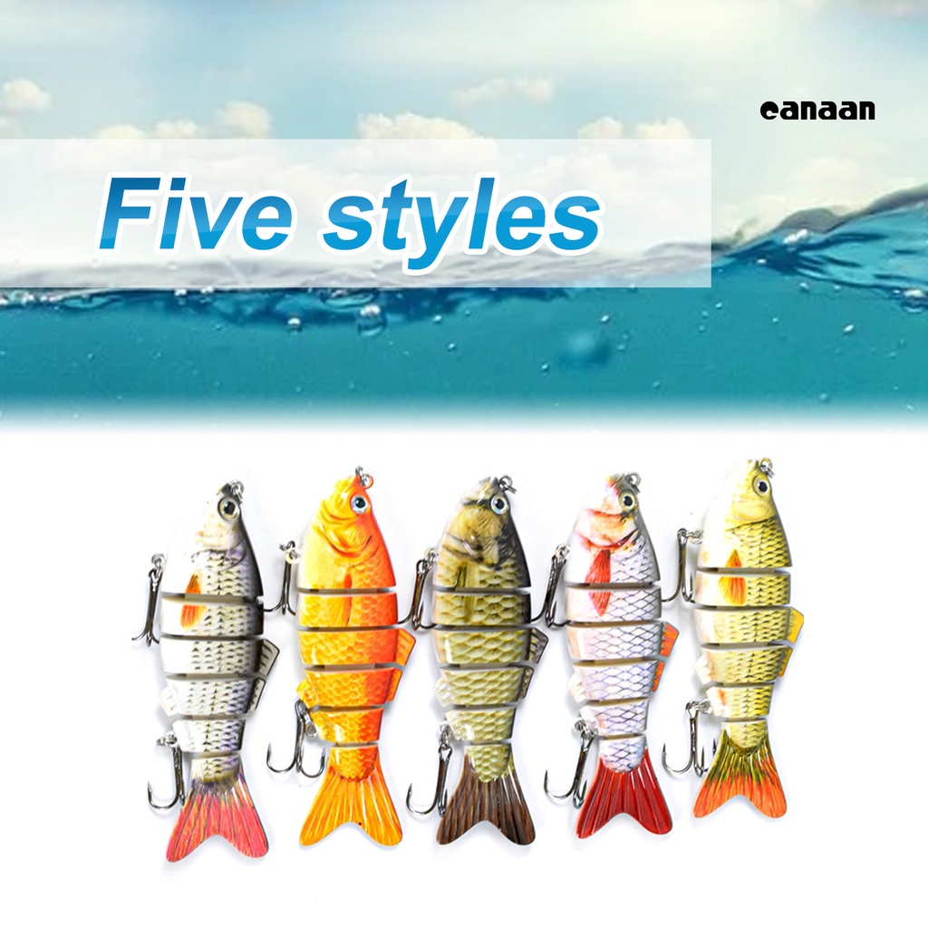 Cnn-5pcs 10cm 17g Umpan Pancing Buatan Simulasi Plastik 6segment Set Case Umpan Keras Untuk Memancing Laut