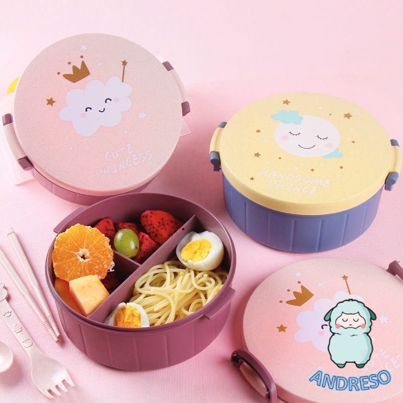 Tempat Bekal Anak Sekolah Kotak Makan Bekal Anak Perlengkapan Makan