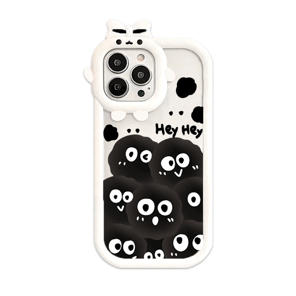 Redmi 12C 10C 10A Note 11 Pro Note 11S 9C 9A 10 9T 9 Note10 5G 10s Note9 Note9S Note8 Poco M5S X3 M3 Pro 3D Monster Lucu Kartun Spirit Briket Ghost TPU Bening Couple Case BY