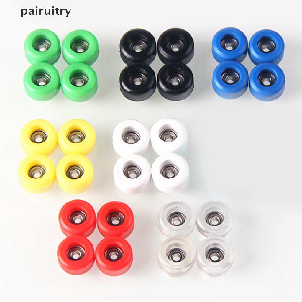 Prt 4Pcs/Set Roda Bantalan PU+Metal Urethane CNC Untuk Roda Fingerboard PRT