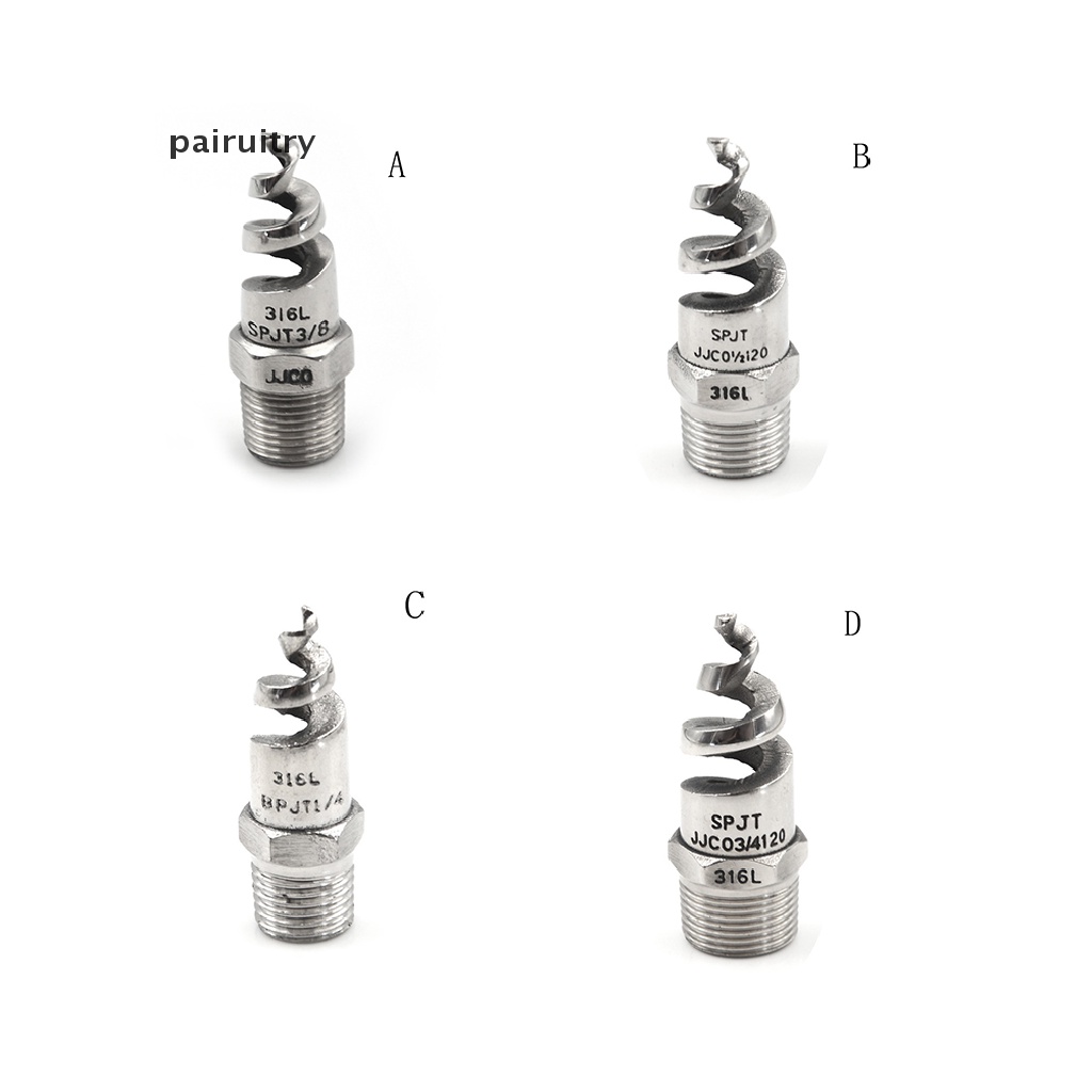 Kepala Sprinkler Nozzle Atomisasi Spiral Cone Stainless Steel PRT New 1per4 &quot;1Per2&quot;