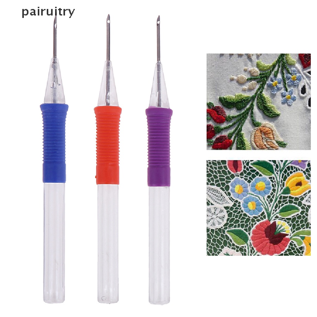 Prt DIY Embroidery Pen Alat Tenun Sulam Tangan Punch Craft PRT