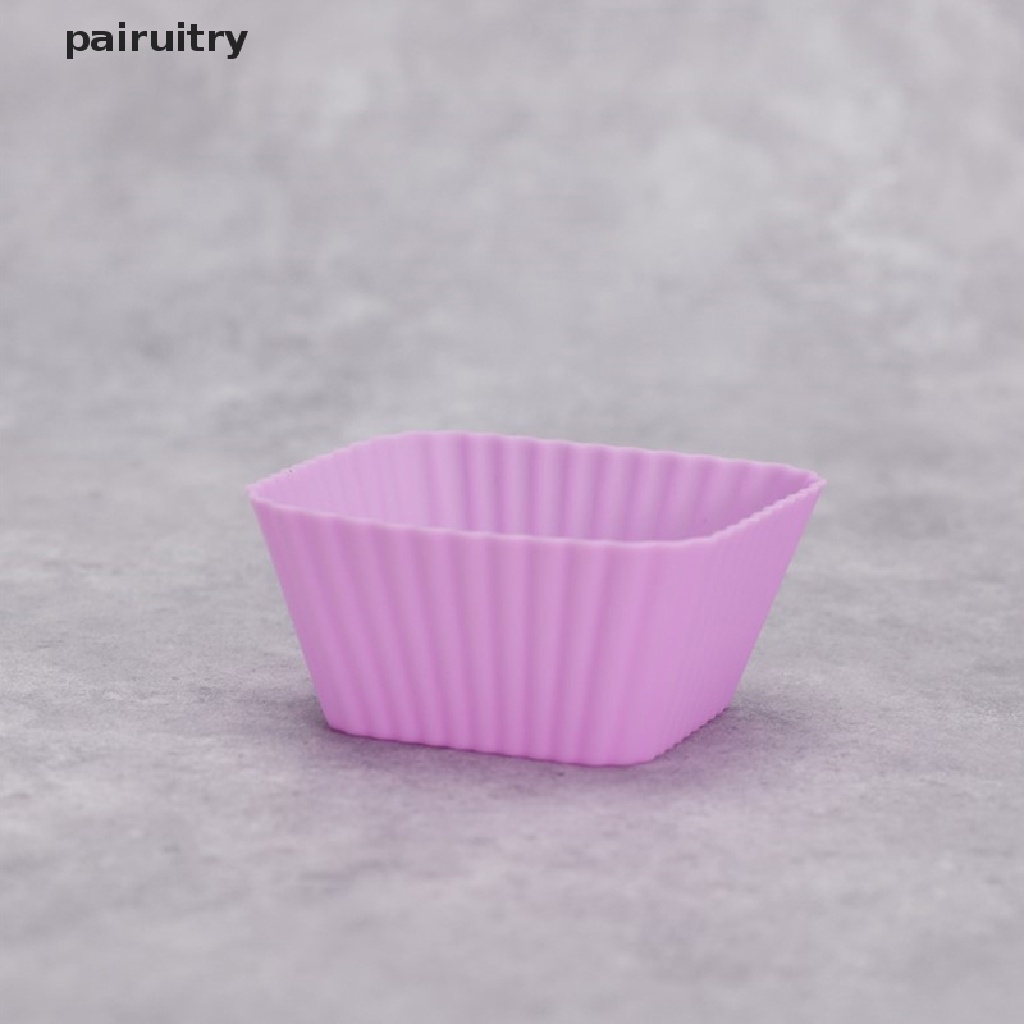 Prt 6pcs Multicolor Silicone Cup Cake muffin Cupcake Liners Mold Cetakan Kue Alat PRT