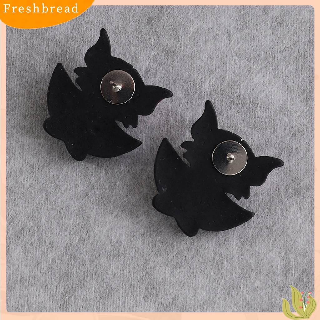 &lt; Freshbread &gt; 1pasang Stud Telinga Bentuk Labu Yang Indah Gaya Halloween Sentuhan Meriah Stud Telinga Fashion Plastik Untuk Pesta