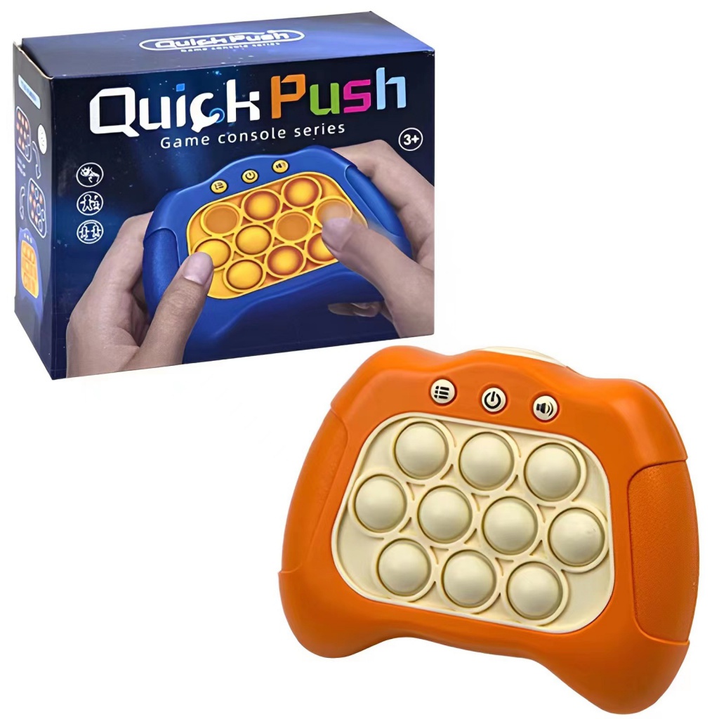 Quick Push Level Game Console Whack-a-Mole Anak Tekan Musik Dekompresi Whack-a-Mole Pioneer Game Console Mainan Anak Edukasi Grosir Pop It