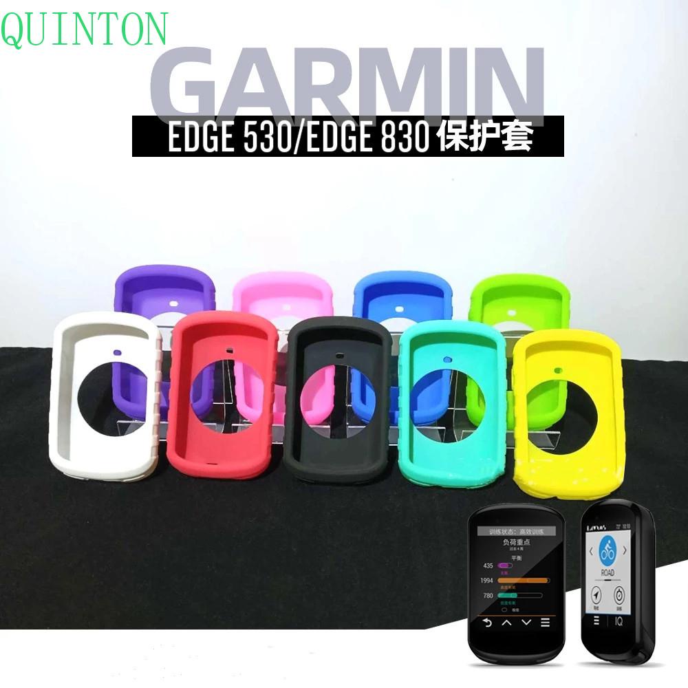 QUINTON Cycling Computer Protective Case Cycling Protective Cover for Garmin EDGE 530 Screen Film Silicone Bicycle Accessories for Garmin EDGE 830 Shockproof Soft Bicycle Compute