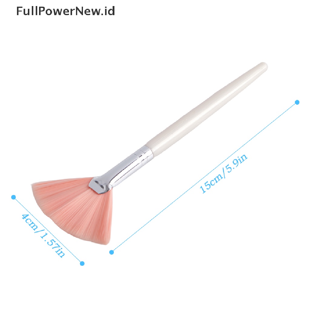 Power 3Pcs Kuas Masker Wajah Brush Makeup Alat Kosmetik Dengan Handle Plastik Bening ID