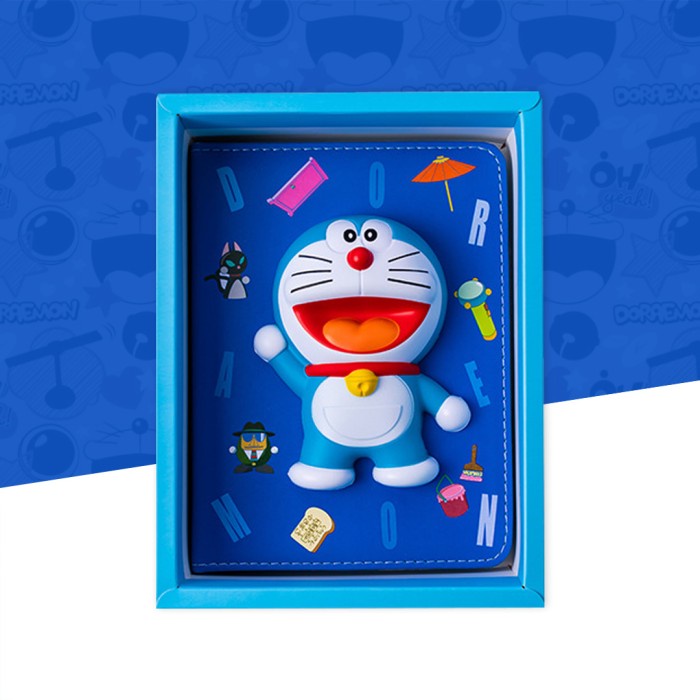 

TOKKADO Doraemon Moshi Squishy Notebook Original Buku Catatan Lucu - Azure Blue