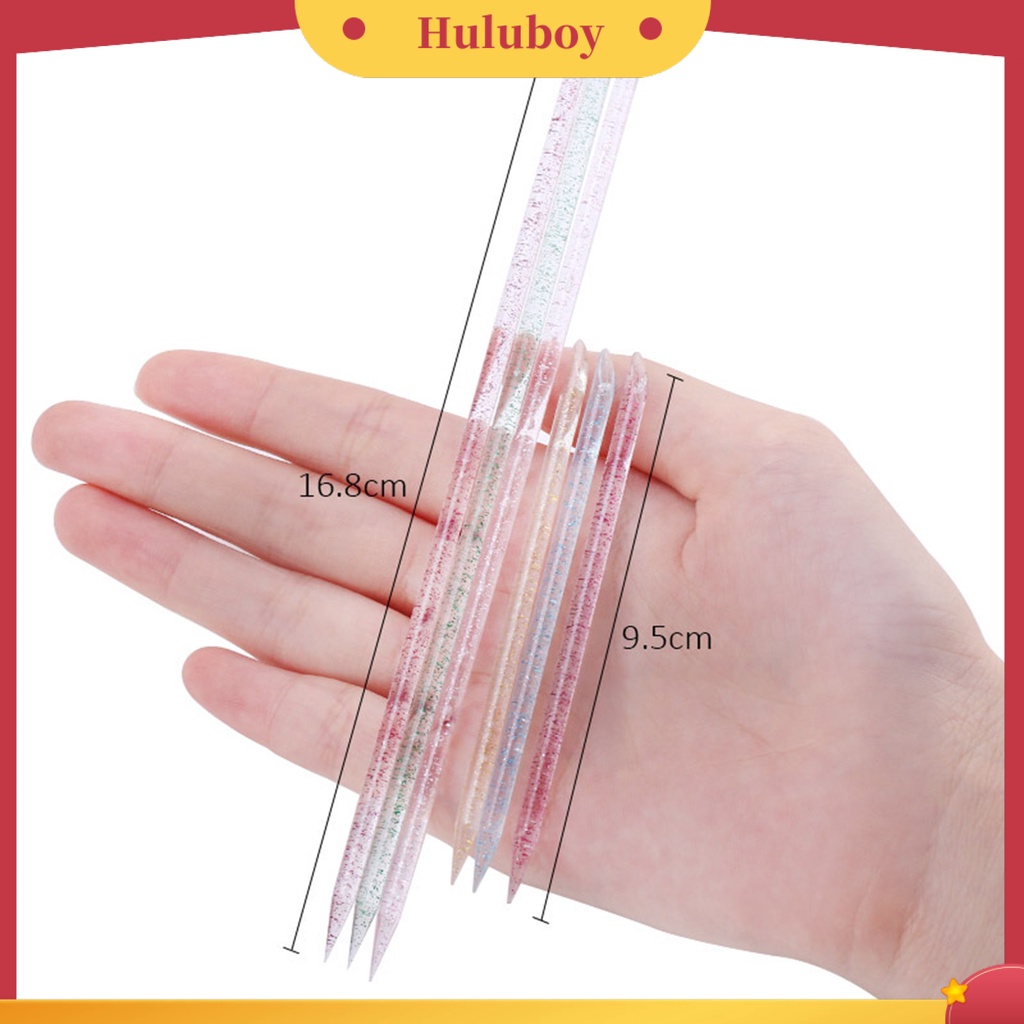 {In Stock} 50Pcs Pena Doting Kuku Gloss DIY Ergonomis Kulit Mati Dorong Kepala Ganda Aplikasi Lebar Manicure Cleaning Nail Art Pens Untuk Salon Kuku