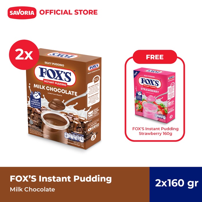 

Beli 2 Gratis 1 FOX'S Instant Pudding 3 Pcs x 160gr