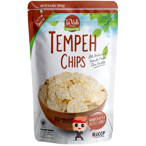 

✨NEW✨ -Keripik Snack Tempe Original 50 gram Woh Chips Export Quality Natural- 1.1.23