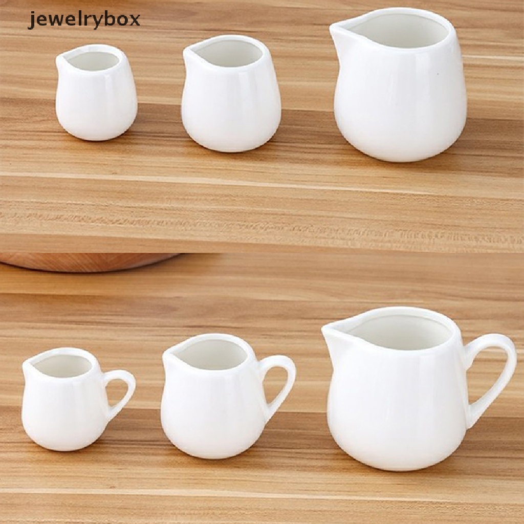 [jewelrybox] 1pc Dispenser Saus Keramik Pitcher Kopi Salad Dressing Cup Server Butik