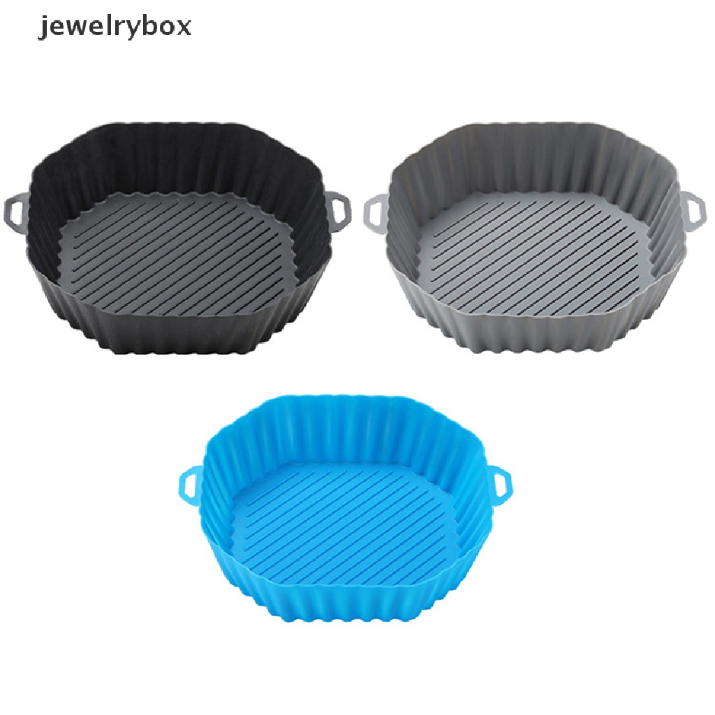 [jewelrybox] 1pc Air Fryer Silicone Pot Air Fryer Basket Liner Anti Lengket Oven Baking Tray Butik