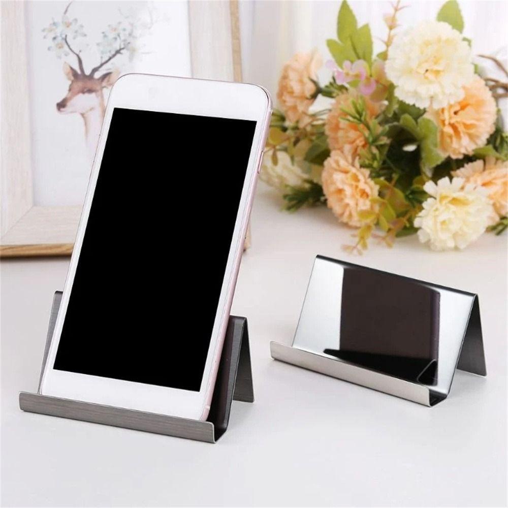 Lanfy Holder Kartu Nama Kantor Suppiles Konferensi Aksesoris Holder Hp Desktop Table Organizer Metal Name Card Display Stand