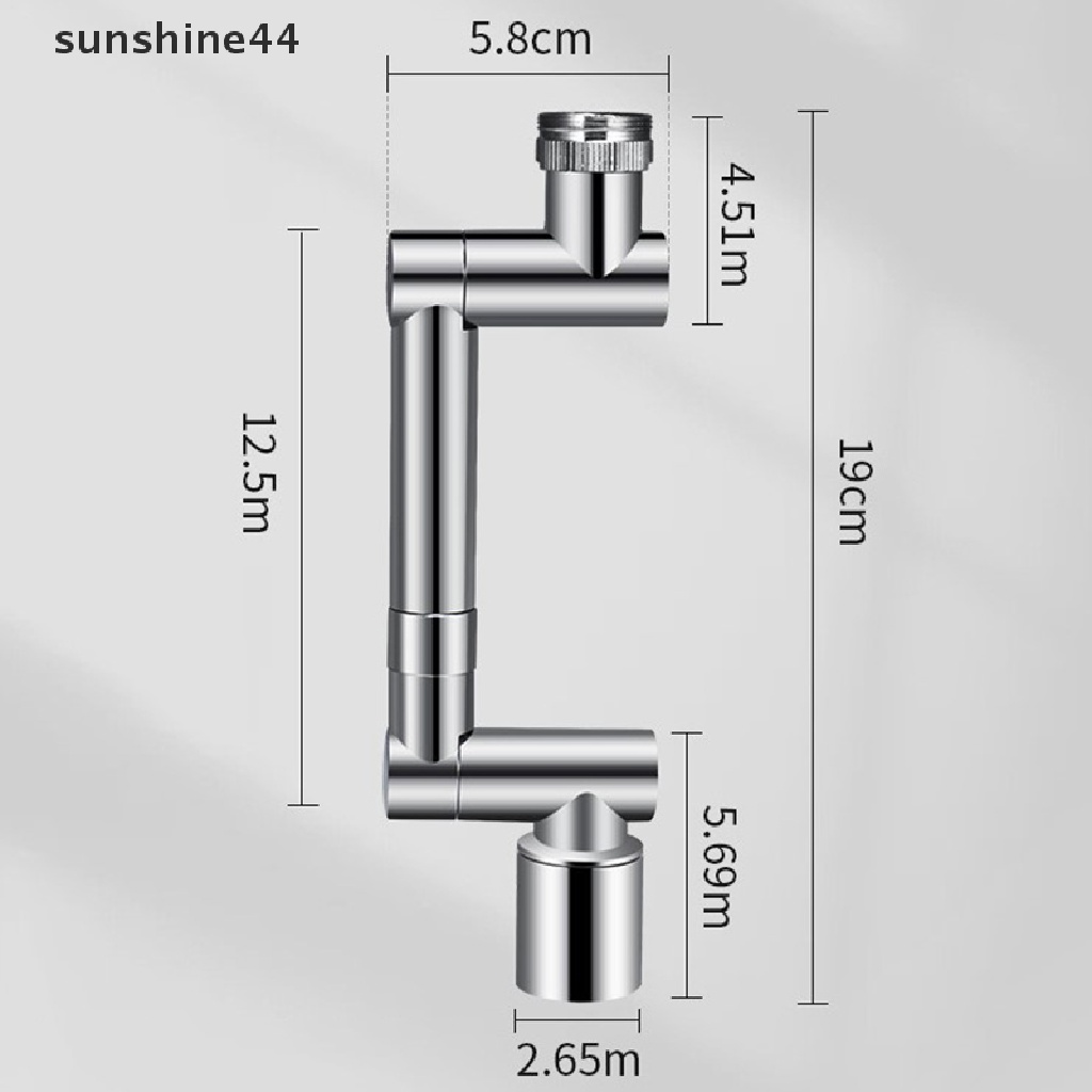 Sunshine Alloy Rotasi Universal Keran Aerator Retracta Lengan Robot Putar Faucet Extension Aksesori Dapur Faucet Extender ID