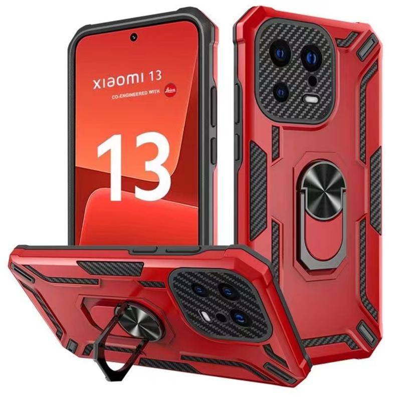 XIAOMI MI Case360 Cincin Berputar Metal Kickstand Holder Armor Heavy Duty Shockproof Case Untuk Xiaomi Mi13 12 11 Lite 10T 11T 12T Pro Redmi K30S K50 Ultra