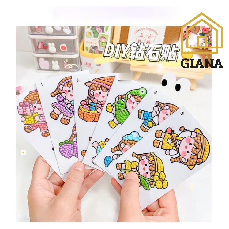 Stiker Diy Pop Diamond 1Box Isi 2 Motif