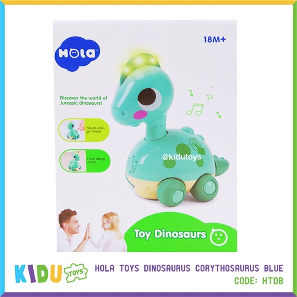 Mainan Anak Dinosaurus Hola Toy Dinosaurus Corythosaurus Blue Dino Berjalan Mainan Dino Kidu Toys