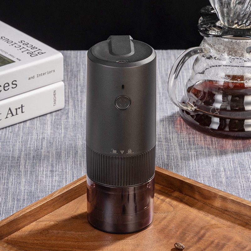 Electric Burr Coffee Grinder Penggiling Kopi Biji Kopi Otomatis Portable Burr Grinder Mesin Penggiling Kopi USB Rechargeable