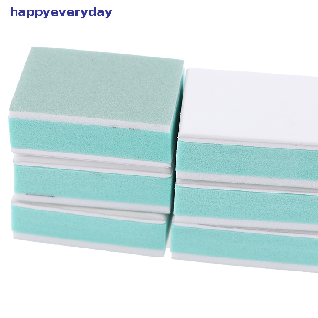 [happy] 50pcs Nail Buffer Block Grit Nail Art Sanding Polish UV Gel Shining Buffer Files [ID]