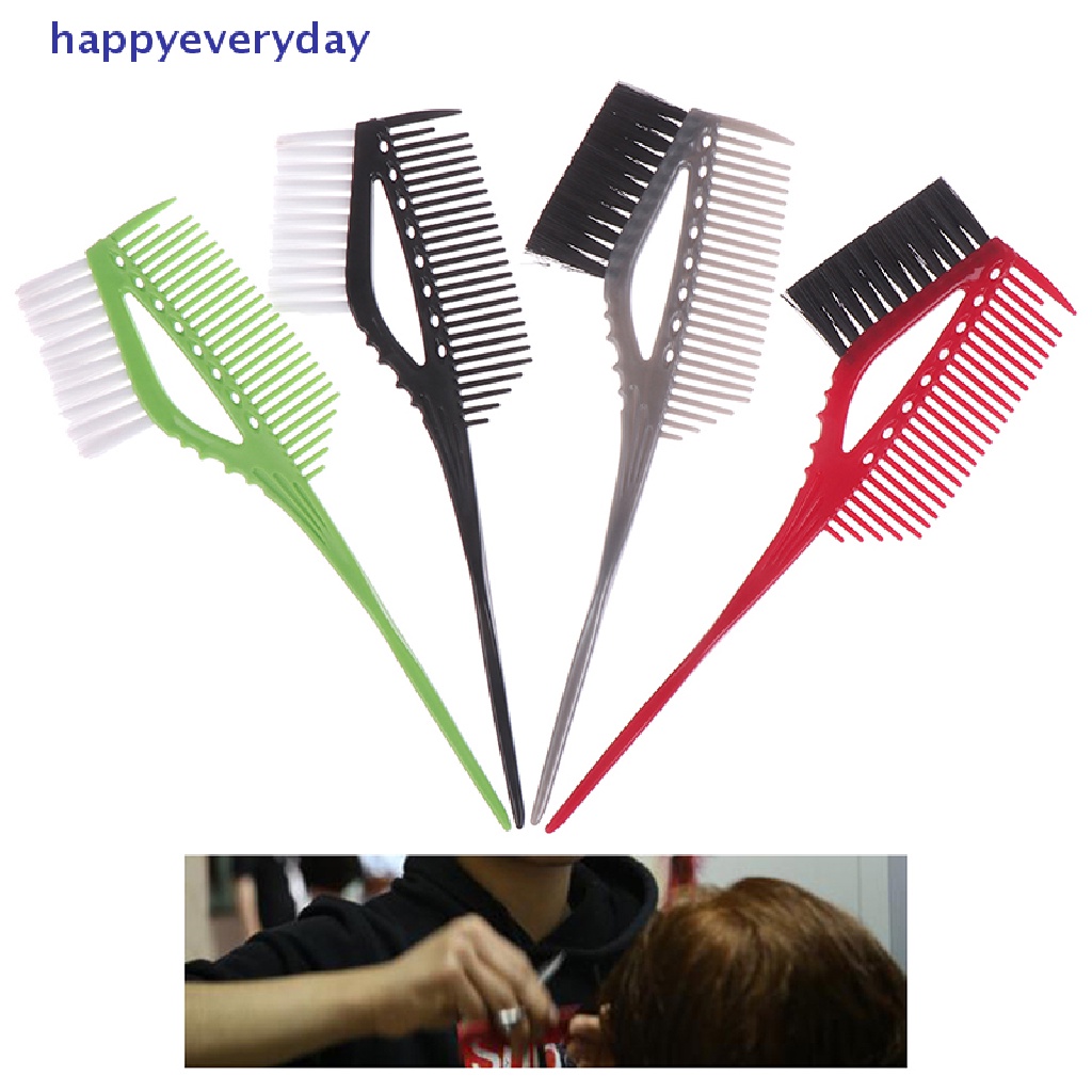 [happy] Sikat Penata Rambut Brush Pewarna Rambut Sisir Brush Barber Salon Hairdressing [ID]