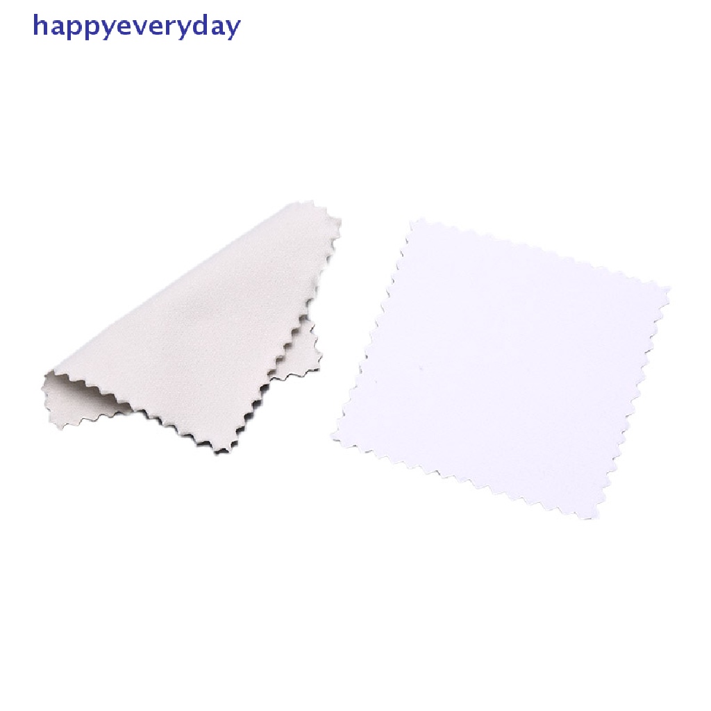 [happy] 50pcs Silver Polishing Cloth Cleaner Kain Pembersih Perhiasan Alat Anti Noda [ID]