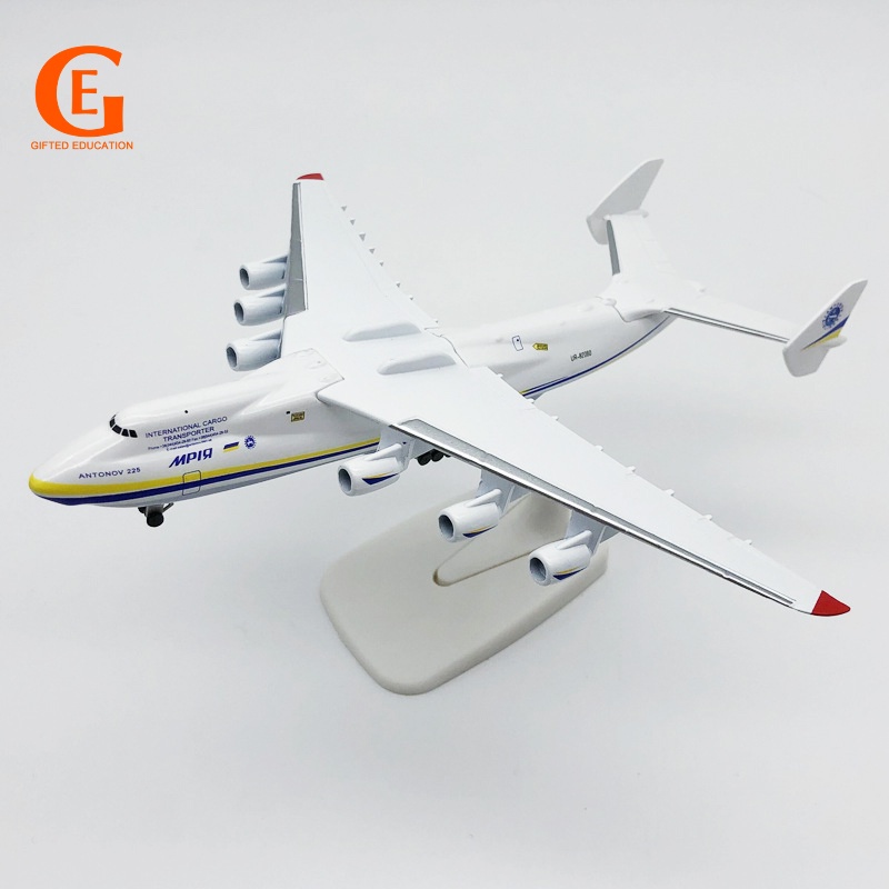 Alloy Uni Soviet Air ANTONOV 225model Pesawat Airlines An-225 Mriya Mainan Pesawat Diecast CARGO Terbesar Sedunia