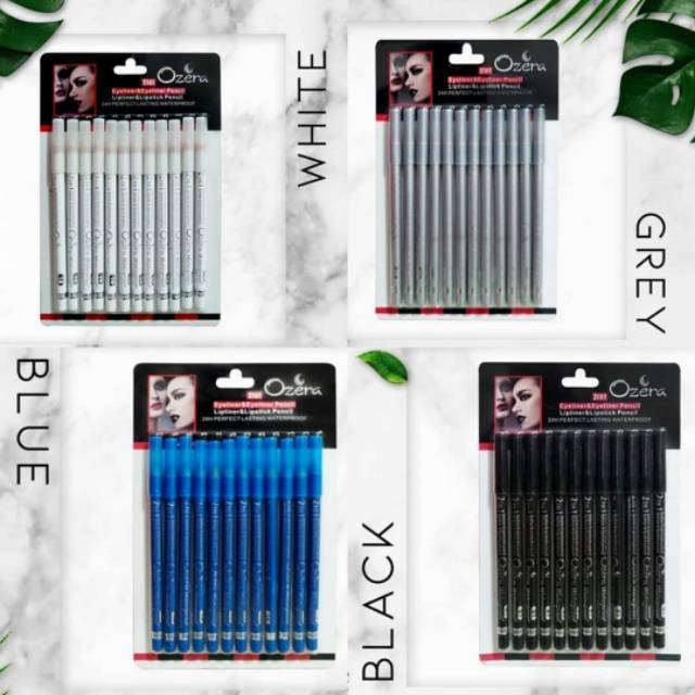 [12pcs] Eyeliner & Lipliner OZERA 2in1