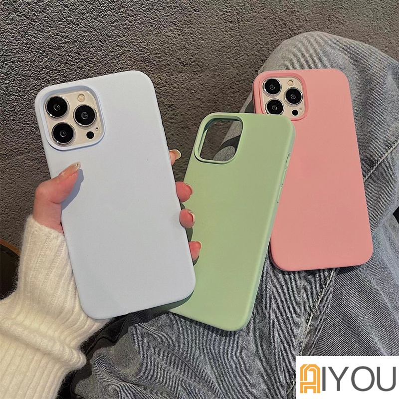 Casing Ponsel Bahan Silikon Lembut Dengan logo Untuk iPhone7 8 7p 8p x xs xsmax 11 11pro 11promax 12 12pro 12promax 13 13pro 13promax 14 14 Pro Max