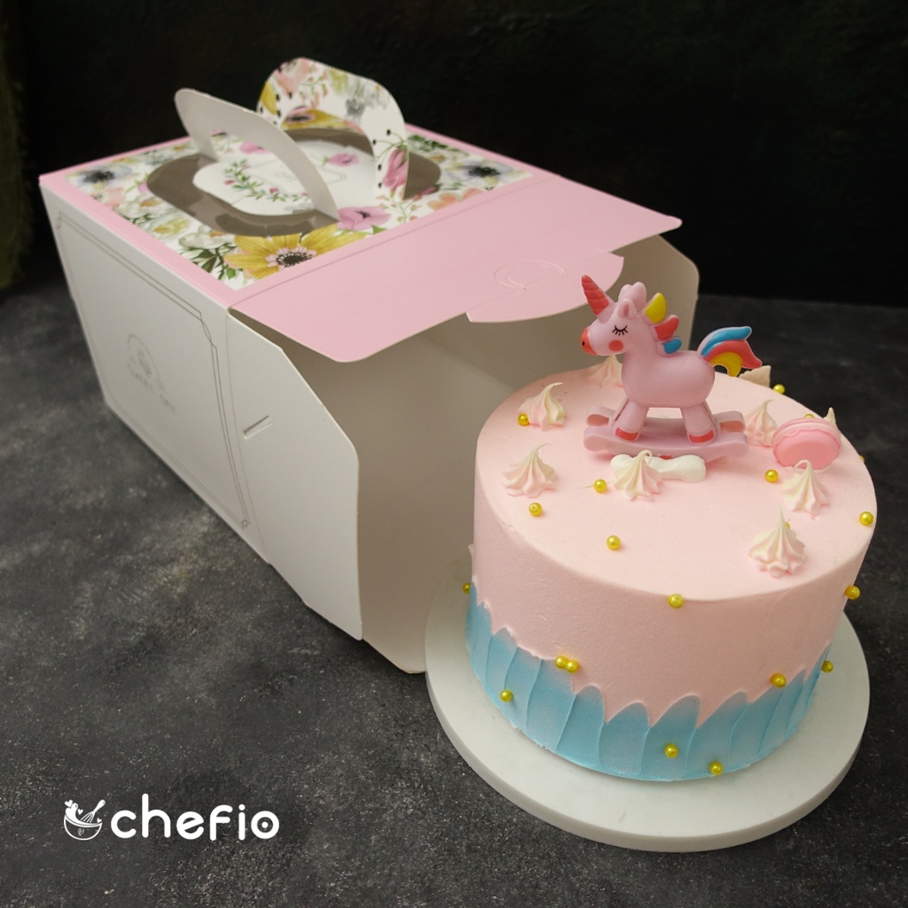 Cake Box Mika Handle Kotak Kue Tart Ulang Tahun Dus Tinggi Box Kado