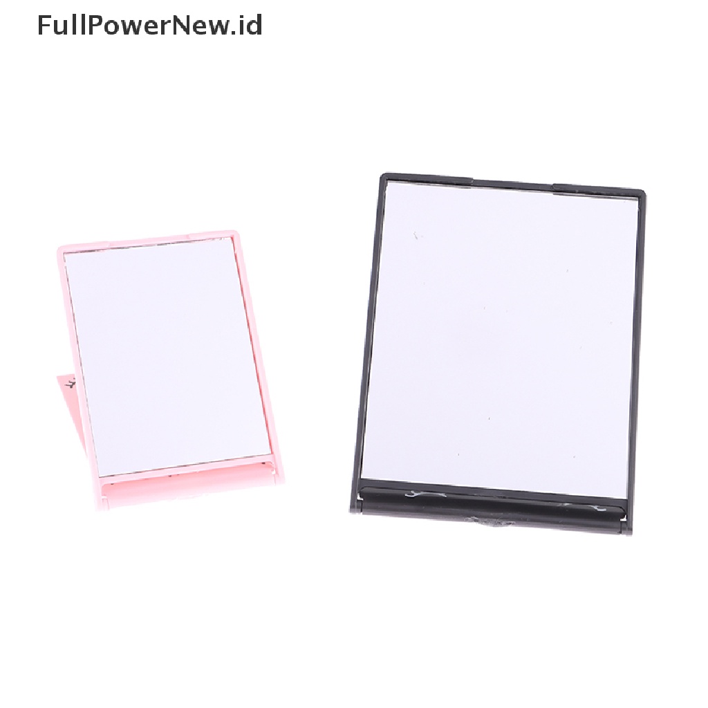 Power Hand Held Mirror Barber Lady Square Makeup Vanity Mirror Cermin Rias ID