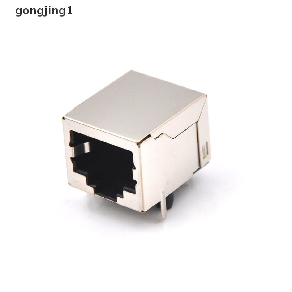 Ggg 10Pcs/set RJ45 Network Ethernet 8P 8C Female Socket Konektor 8Pin PCB Mount High Qulity ID