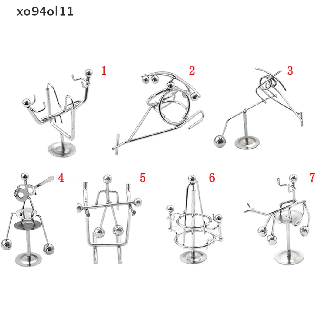 Xo Mini Newton cradle balance balls Fisika Klasik Sains fun desk Mainan Kantor OL