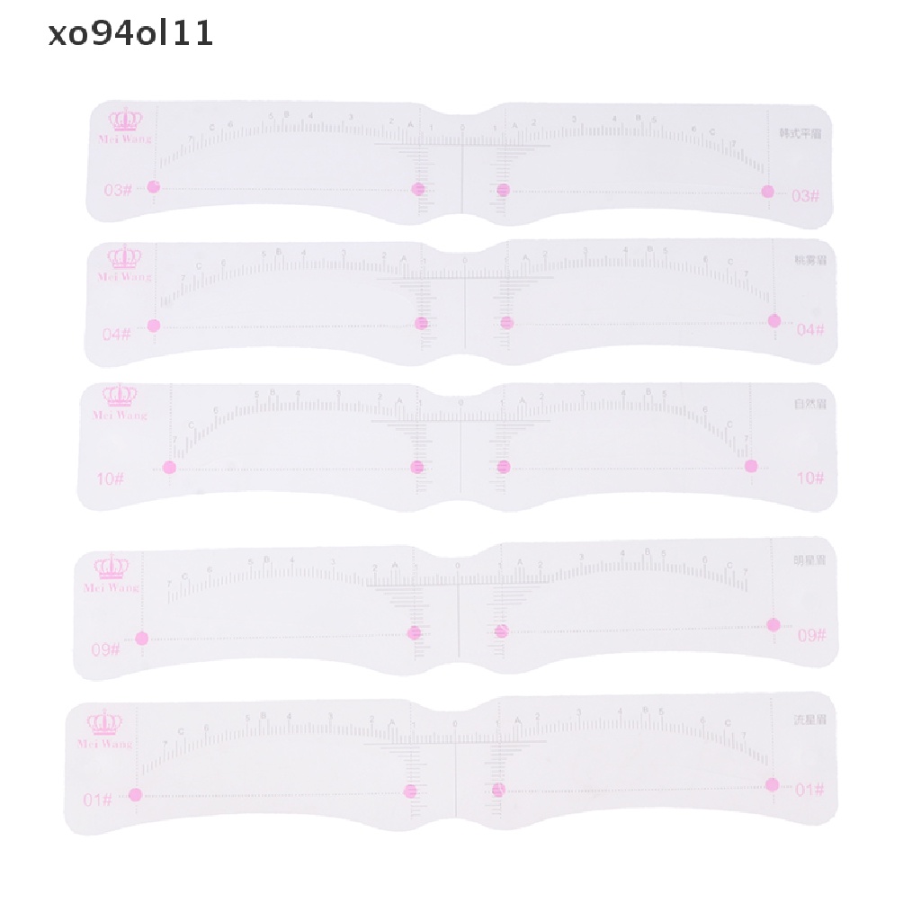 Xo 12Pcs Portabel Satu Langkah Stempel Alis Shaping Kit Alat Makeup Definer Alis OL