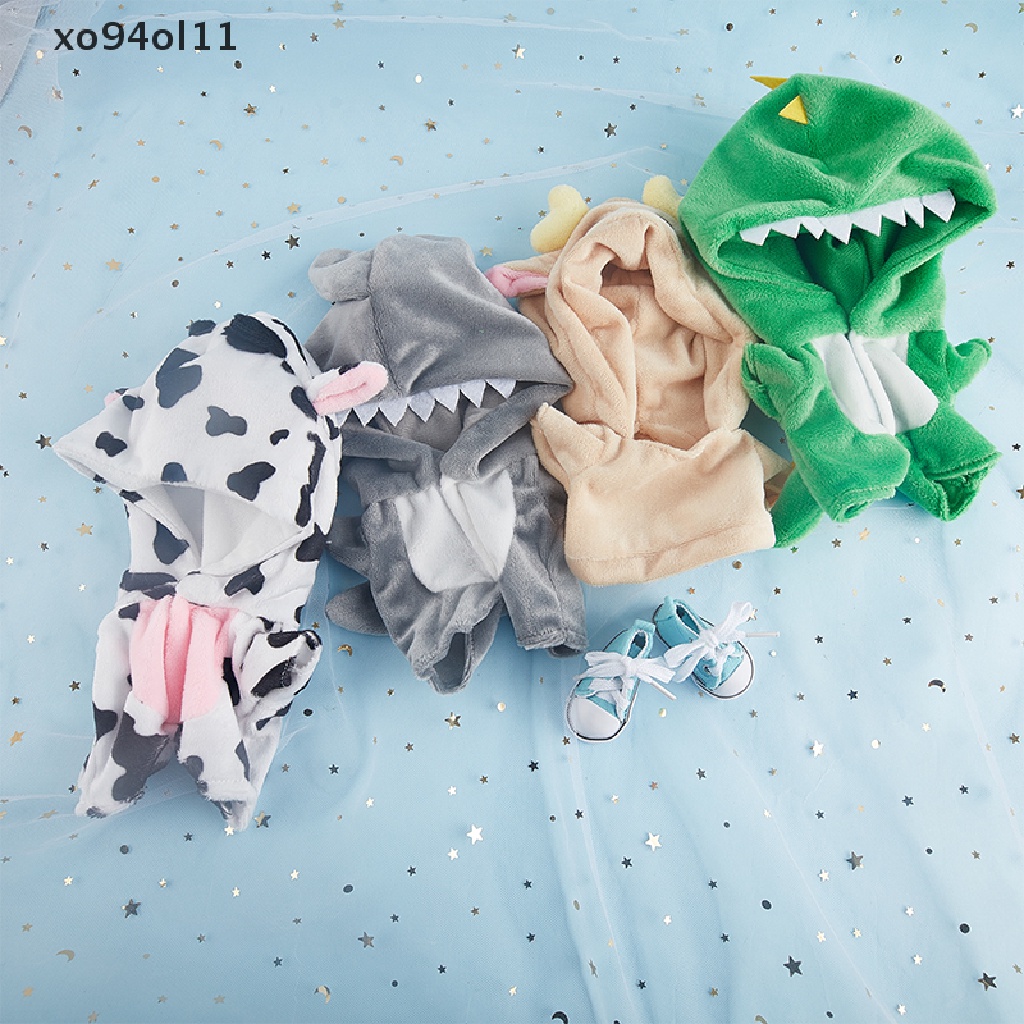 Xo Celana Onesie Dinosaurus 20 cm Setelan Boneka Pajamas Baju Boneka Aksesoris Boneka OL