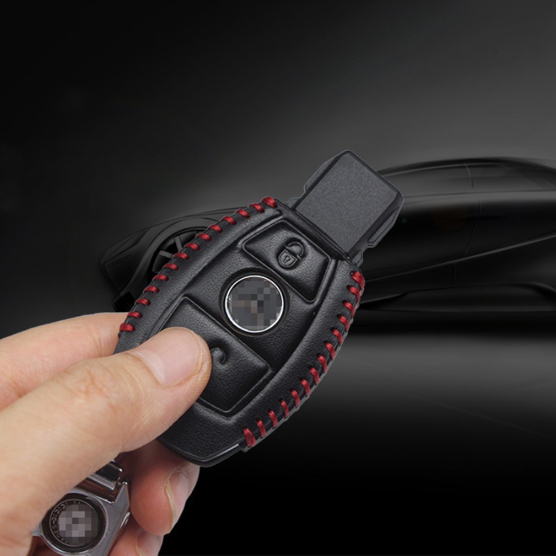 Untuk mercedes-benz Kulit key Holder cover Smart key case Luminous Penutup Kunci Mobil e200l cla clb