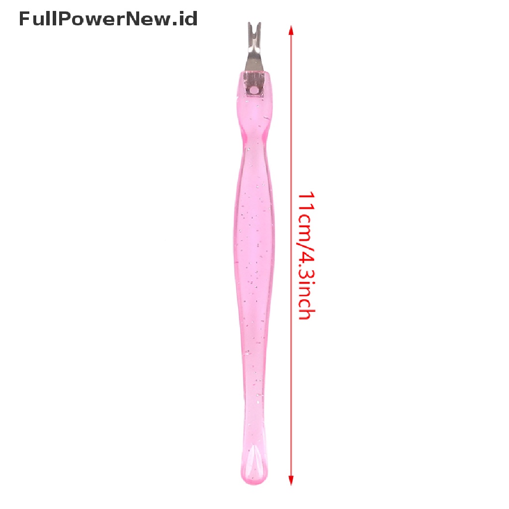 Power 2Pcs Stainless steel Nail Art Kutikula Pendorong Trimmer Cutter Pedicure Tools ID