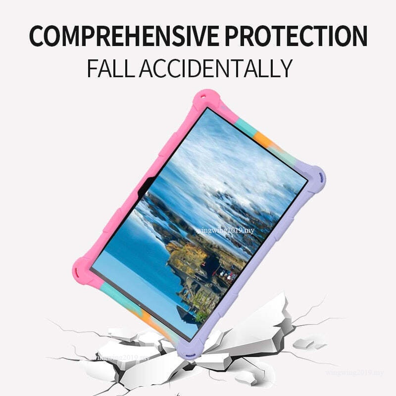 Soft Silicon Kids Safe Case Untuk Teclast T40 5G /T40 Plus Push Bubble Tablet Stand Shockproof Cover