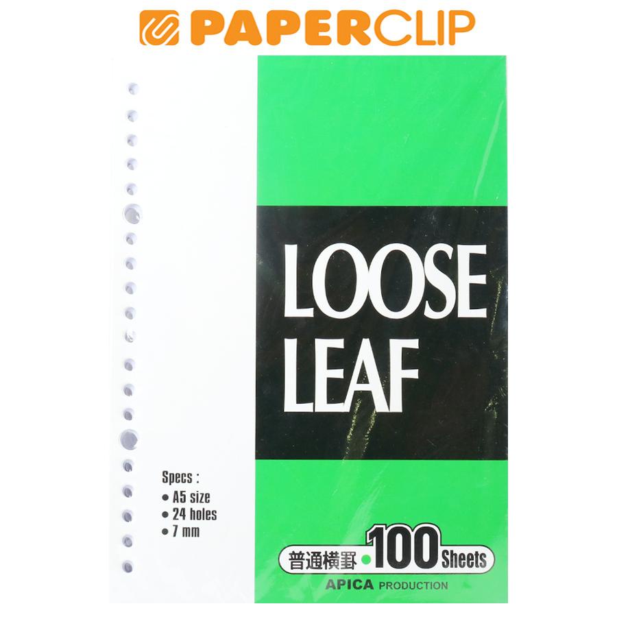 

LOOSE LEAF A5 APICA 100S GARIS