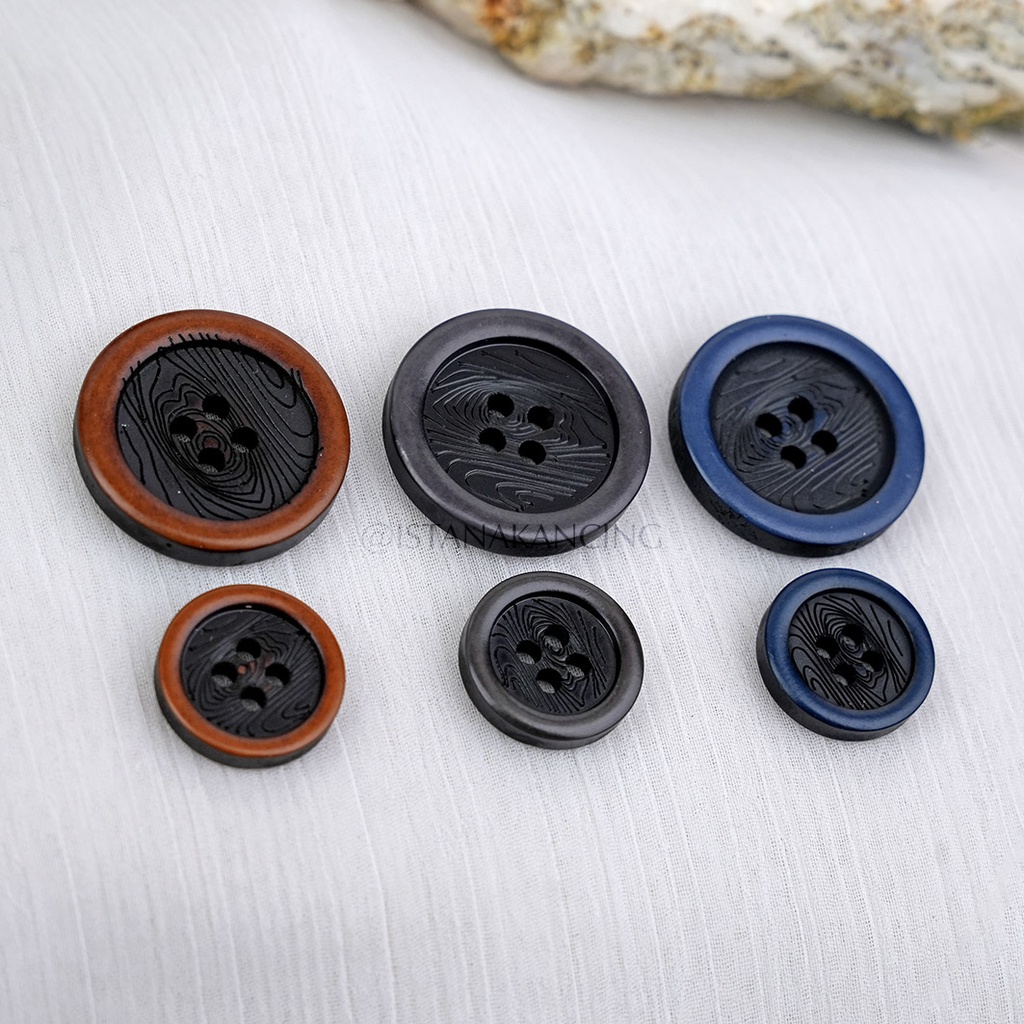 Kancing 4 Lubang LUSINAN Seth Button Kancing Kemeja Blazer Cantik Mewah | Istana Kancing