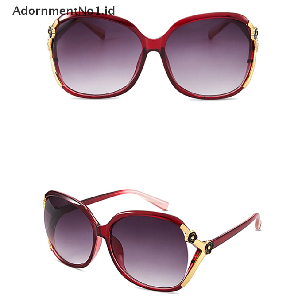 [AdornmentNo1] Kacamata Hitam Wanita Oversized UV400 Nuansa Besar Retro Round Eyewear2019New [ID]