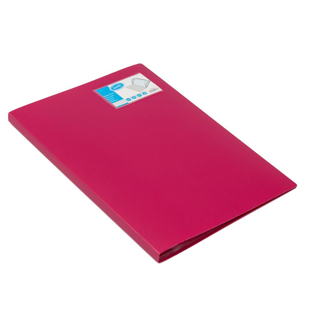 

Bantex Display Book Clear Holder 20 Pocket Folio Grape