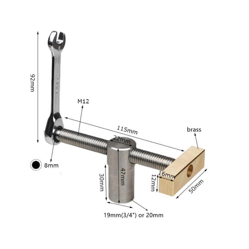 Lanfy Bangku Dog Rem Pertukangan Woodworking Bench Dog Holes Limit Block Sisipan Rem Desktop Clamp Table Limit Block Bench Clamp