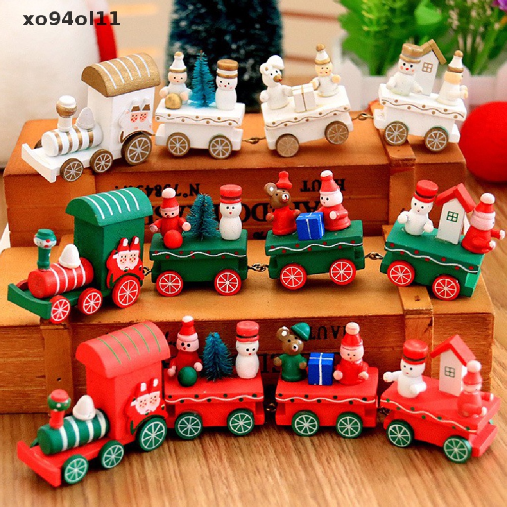 Xo Merry Christmas Train Decoration Hiasan Natal Rumah Santa Claus OL