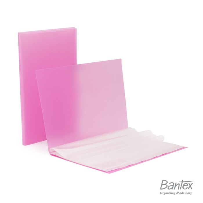 

Bantex Clear Holder Polos Folio F4 20 Lembar Trendy Pink