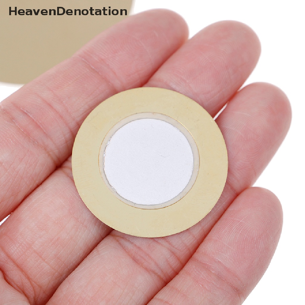 [HeavenDenotation] 10pcs 12-50mm piezo Elemen sounder sensor pad Pemicu Bulat drum disc Tembaga HDV