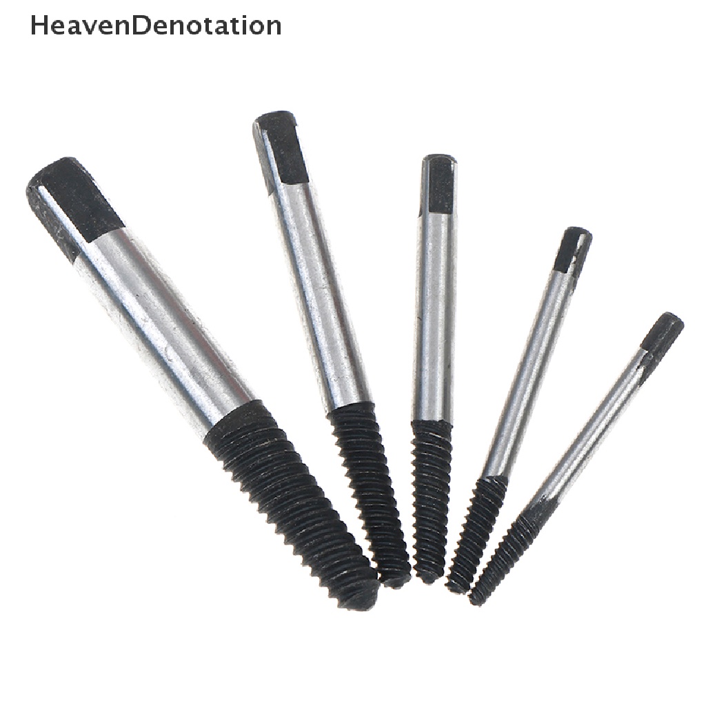 [HeavenDenotation] 5pcs/set Rusak screw extractor Mudah Keluar set Baut stud remover tools kit HDV