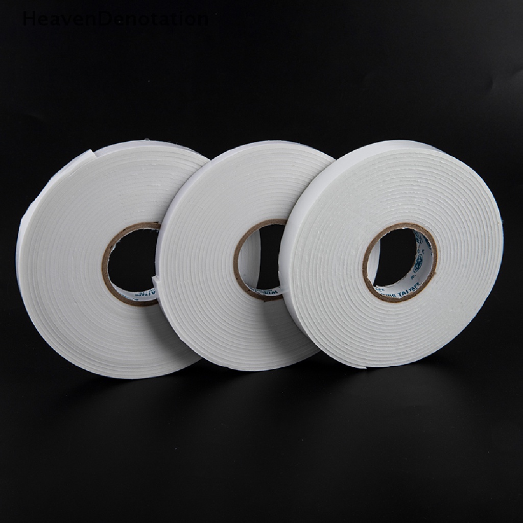 [HeavenDenotation] 5m Lakban Perekat Super Kuat Busa Double Sided Tape Pad Untuk Moung Fixing Pad HDV