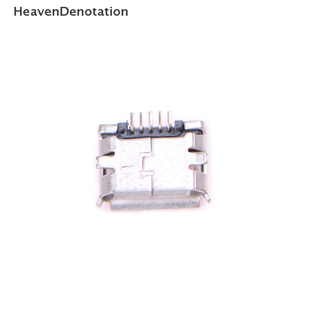 [HeavenDenotation] 20pcs Micro USB Tipe B Female Socket 5-Pin Konektor SMD Solder HDV